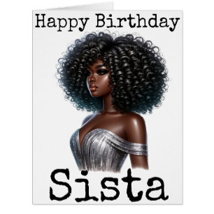 Happy Birthday Sista Melanin Frauen Schwarze Fraue