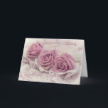 Happy Birthday Sister Card Karte<br><div class="desc">Herzlichen Glückwunsch zum Geburtstag. Rosa Rosen und stillen Stillleben. Still Life Fotografy by Sandra Foster © Sandra Foster Designs</div>