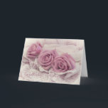 Happy Birthday Sister Card Karte<br><div class="desc">Herzlichen Glückwunsch zum Geburtstag. Rosa Rosen und stillen Stillleben. Still Life Fotografy by Sandra Foster © Sandra Foster Designs</div>