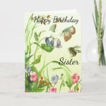 Happy Birthday Sister Karte<br><div class="desc">Eine Grußkarte für eine Schwester</div>
