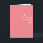 Happy Birthday Sister minimalistisch simpel Karte<br><div class="desc">Dieses Design kann durch Auswahl der Option Design bearbeiten personalisiert werden. Sie können auch auf andere Gegenstände übertragen. Kontaktieren Sie mich unter colorflowcreations@gmail.com oder nutzen Sie die Chat-Option oben auf der Seite, wenn Sie dieses Design auf einem anderen Produkt haben möchten oder Hilfe benötigen. Sehen Sie mehr von meinen Designs...</div>