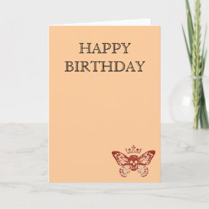 Happy Birthday Skull mit Flügeln Karte