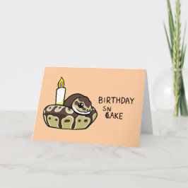 Happy Birthday Snake Niedlich Ball Python Zeichnen Karte