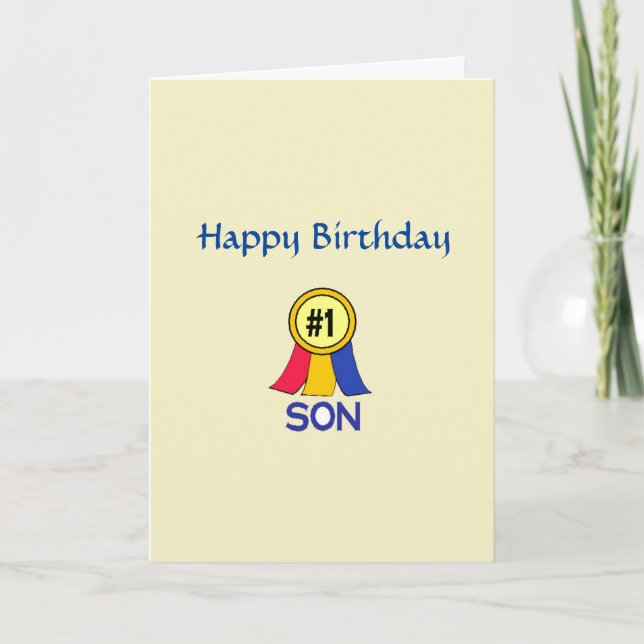 Happy Birthday Son Card Karte (Vorderseite)