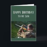 Happy Birthday Son Hunting Camouflage Card Karte<br><div class="desc">Dinge,  die Sie Liebe Glücklichen Geburtstag Sohn für diejenigen,  die Liebe Jagd im Freien,  Natur und oder Wildnis</div>
