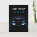 Happy Birthday Son-in-law New Car spannend Karte<br><div class="desc">Gerne wünschen wir Ihnen einen Tag so cool und aufregend wie ein brandneues Fahrzeug</div>