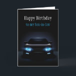 Happy Birthday Son-in-law New Car spannend Karte<br><div class="desc">Gerne wünschen wir Ihnen einen Tag so cool und aufregend wie ein brandneues Fahrzeug</div>