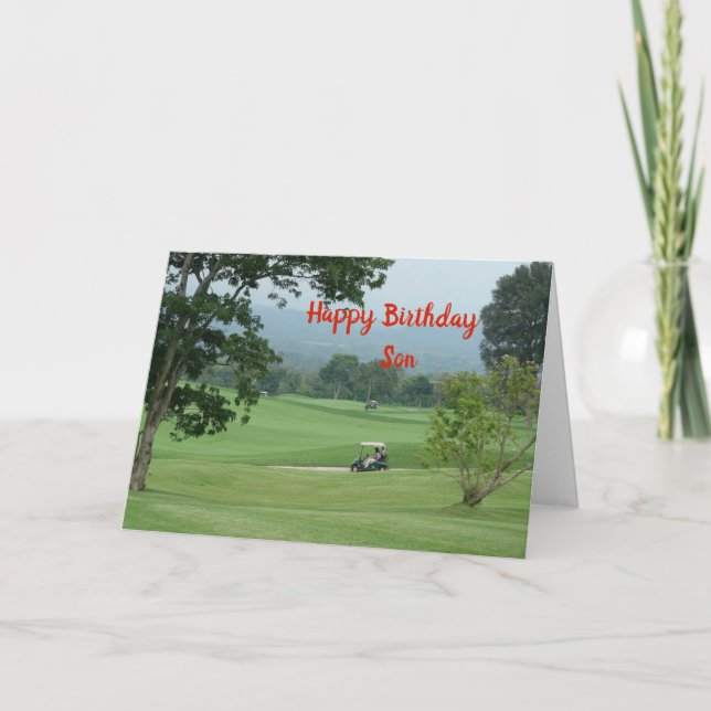 Happy Birthday Son Karte (Vorderseite)
