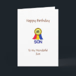 Happy Birthday Son Karte<br><div class="desc">Christliche Geburtstagskarte für Son!   Enthält Text und Schrift.  Kann auch mit den Vorlagenwerkzeugen personalisiert und angepasst werden.</div>