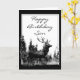 Happy Birthday Son Vintag Stag, Deer Karte (Yellow Flower)