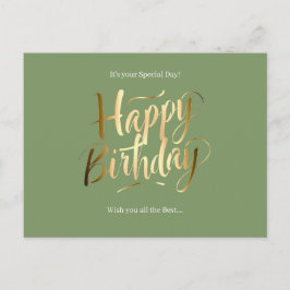 Happy Birthday Special Day Feiertagspostkarte