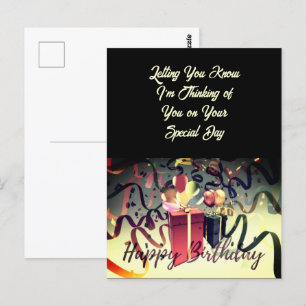 Happy Birthday Special Day Postcard Postkarte