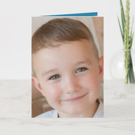 Happy Birthday Special Grandson Blue Foto Karte