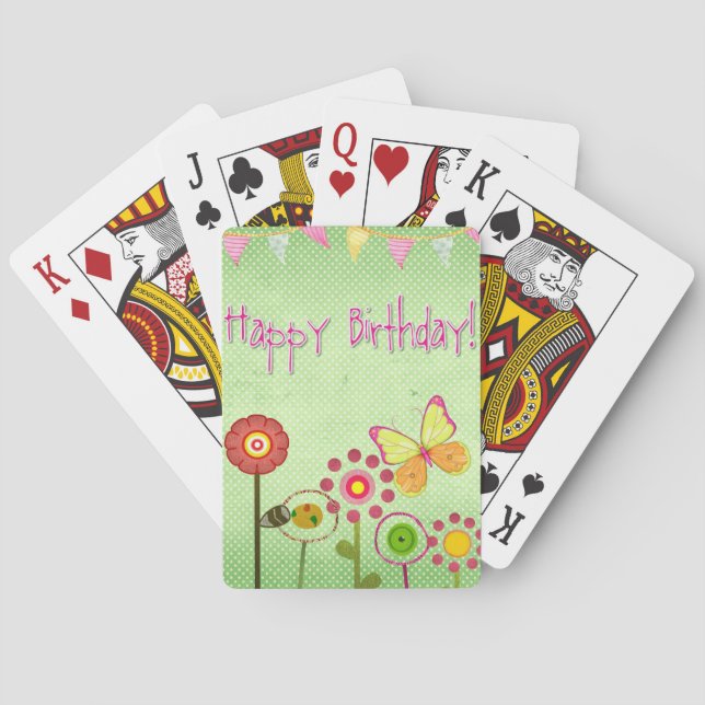 Happy Birthday Spielkarten (Rückseite)
