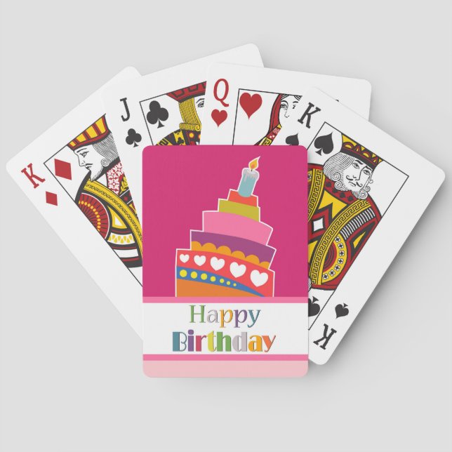 Happy Birthday Spielkarten (Rückseite)