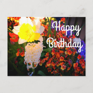 Happy Birthday Spring Flowers #2 Postcard Postkarte