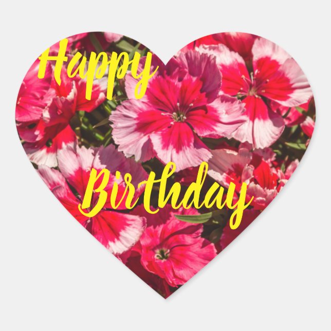 Happy Birthday Sticker (Vorderseite)