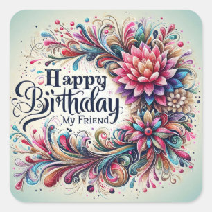 Happy Birthday Sticker