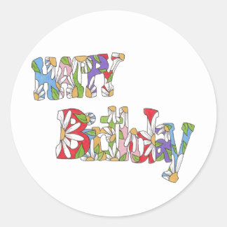 Happy Birthday Stickers
