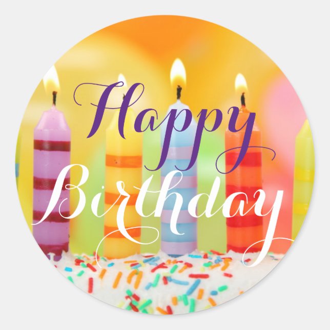 Happy Birthday Stickers (Vorderseite)