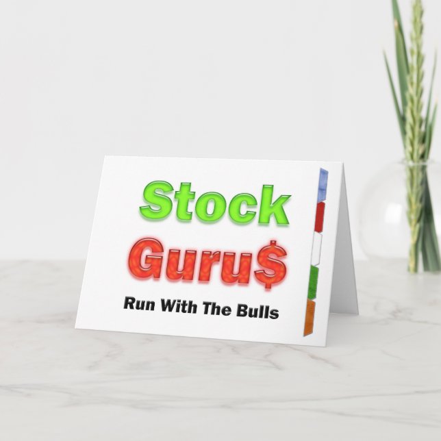 Happy Birthday Stock Trader Financial Services Karte (Vorderseite)