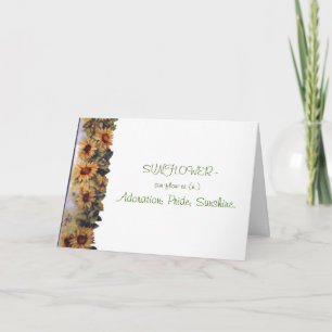 Happy Birthday/Sunflower Karte