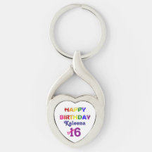 Happy Birthday Sweet 16 mit ihrem Namen
