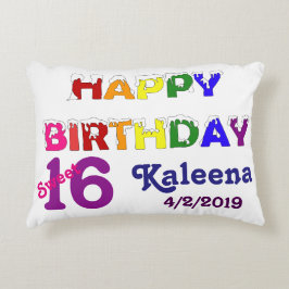 Happy Birthday Sweet 16 Zierkissen