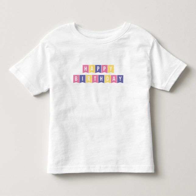 Happy Birthday T - Shirt (Vorderseite)