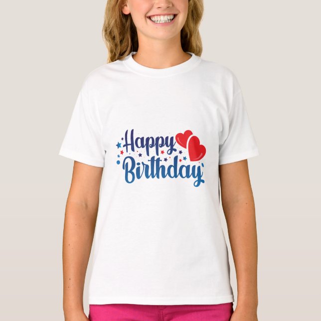 happy birthday T-Shirt (Vorderseite)