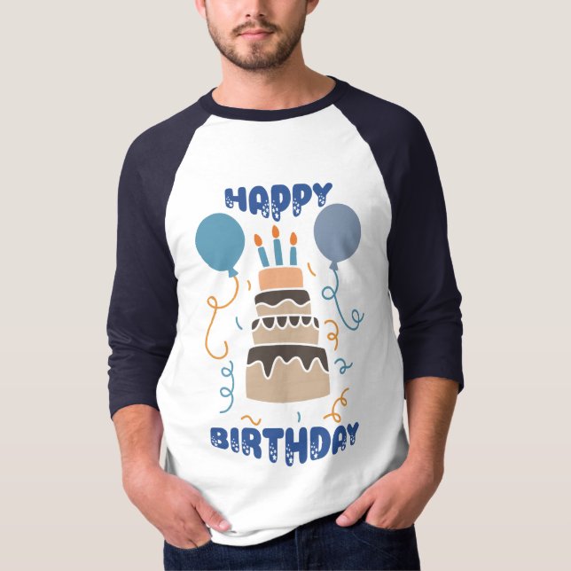 Happy Birthday T-Shirt (Vorderseite)