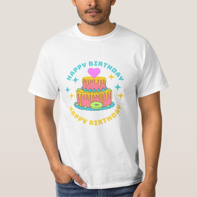 Happy Birthday T-Shirt (Vorderseite)