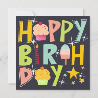 happy birthday T-Shirt Trucker Hat Keychain Magnet