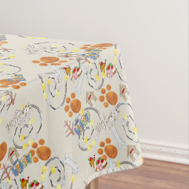 Happy Birthday Tablecloth für einen Hund Tischdecke