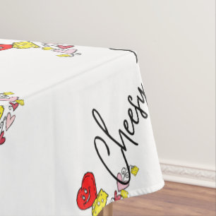 Happy Birthday Tablecloth Käse Tischdecke