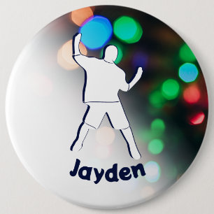 Happy Birthday Tanzparty Lichter Button