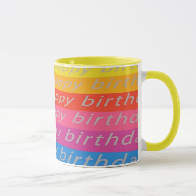 Happy Birthday Tasse (Rechts)