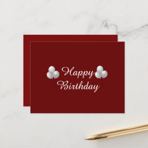 Happy Birthday Tasse mit Luftballons Postkarte
