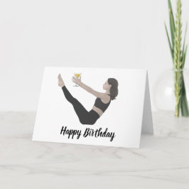 Happy Birthday Teaser Pilates Card Karte