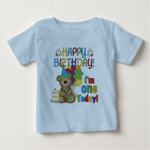Happy Birthday Teddy Bär 1. T - Shirt und Geschenk
