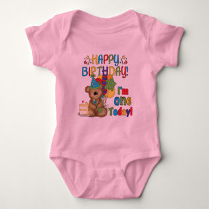 Happy Birthday Teddy Bär 1. T - Shirt und Geschenk