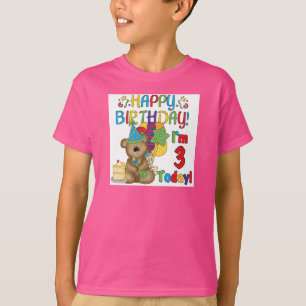 Happy Birthday Teddy Bär 3. Tshirts und Geschenke