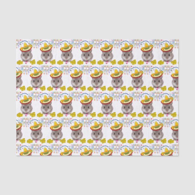 Happy Birthday Tissue Paper Mice Seidenpapier (Vorderseite)