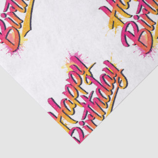 Happy Birthday Tissue Paper Seidenpapier
