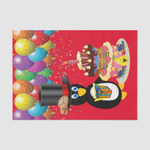 Happy Birthday Tissue Pinguin Seidenpapier