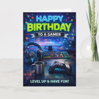 Happy Birthday to a Gamer Karte