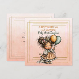 Happy Birthday To A Wonderful Baby Granddaughter