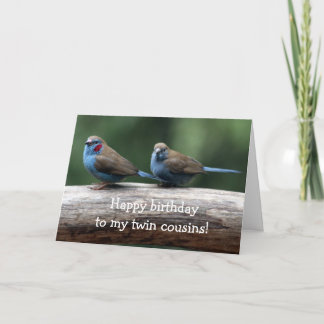 Happy birthday to the twins birthday Card Karte