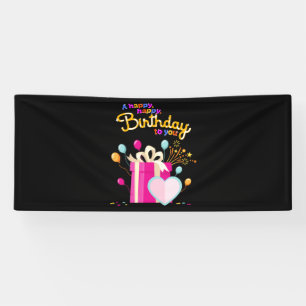 Happy Birthday To You 2,5x6 Vinylbanner Banner