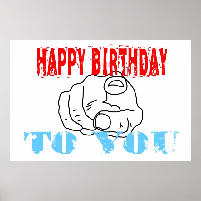 Happy Birthday To You Poster (Vorne)